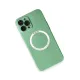 Apple iPhone 12 Pro Kılıf Jack Magneticsafe Lens Silikon - Yeşil