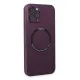 Apple iPhone 12 Pro Kılıf Jack Magneticsafe Lens Silikon - Mürdüm
