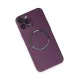 Apple iPhone 12 Pro Kılıf Jack Magneticsafe Lens Silikon - Mürdüm
