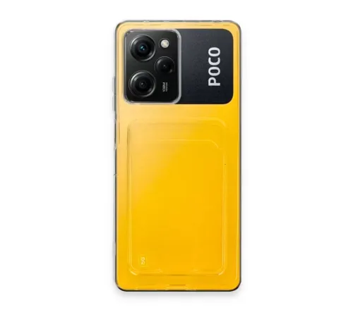 Xiaomi Poco X5 Pro 5G Kılıf Kart Şeffaf Silikon - Şeffaf
