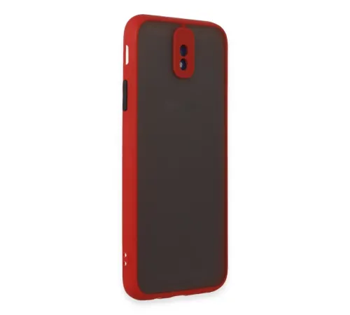 Samsung Galaxy J7 Pro / J730 Kılıf Montreal Silikon Kapak - Kırmızı