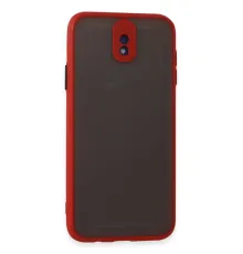 Samsung Galaxy J7 Pro / J730 Kılıf Montreal Silikon Kapak - Kırmızı