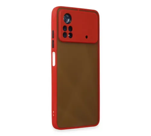 Xiaomi Poco X4 Pro 5G Kılıf Montreal Silikon Kapak - Kırmızı