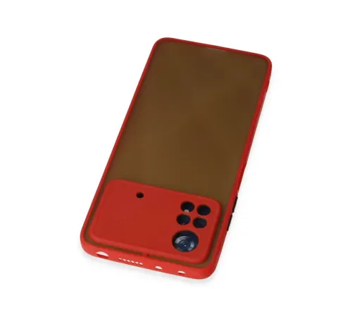 Xiaomi Poco X4 Pro 5G Kılıf Montreal Silikon Kapak - Kırmızı