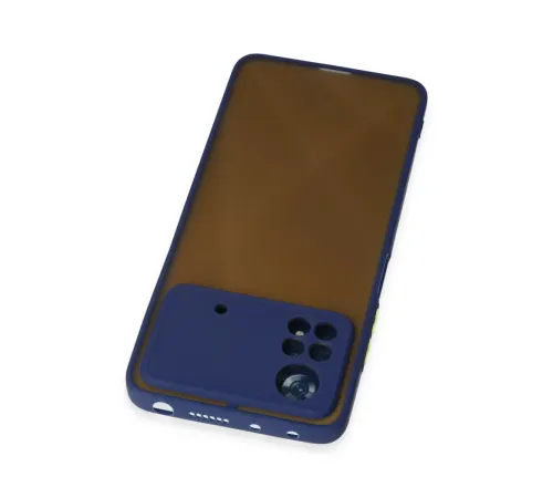Xiaomi Poco X4 Pro 5G Kılıf Montreal Silikon Kapak - Lacivert