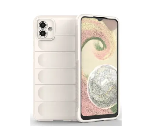 Samsung Galaxy A04 Kılıf Optimum Silikon - Krem