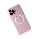 Apple iPhone 12 Pro Kılıf Jack Magneticsafe Lens Silikon - Rose Gold