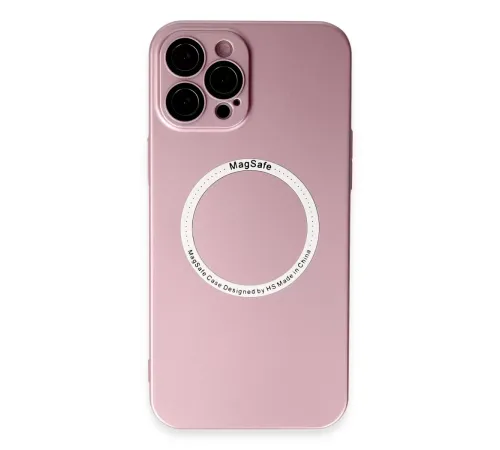 Apple iPhone 12 Pro Kılıf Jack Magneticsafe Lens Silikon - Rose Gold