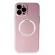 Apple iPhone 12 Pro Kılıf Jack Magneticsafe Lens Silikon - Rose Gold
