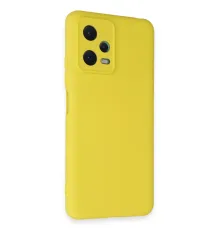 Xiaomi Redmi Note 12 5G Kılıf Nano içi Kadife Silikon - Sarı