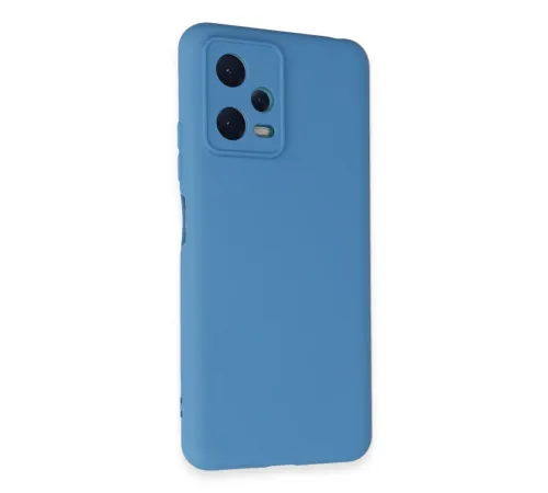 Xiaomi Redmi Note 12 5G Kılıf Nano içi Kadife Silikon - Mavi