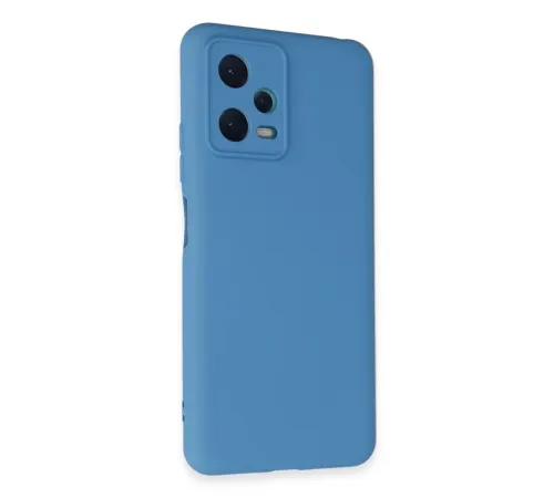 Xiaomi Redmi Note 12 5G Kılıf Nano içi Kadife Silikon - Mavi