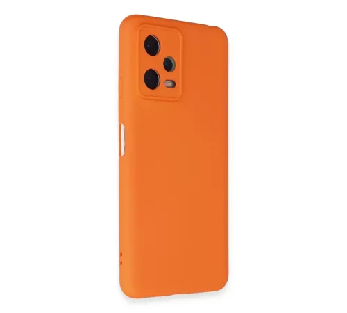 Xiaomi Redmi Note 12 5G Kılıf Nano içi Kadife Silikon - Turuncu