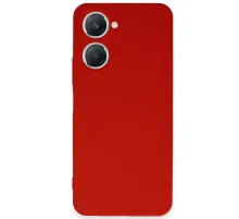 Vivo Y18 Kılıf First Silikon - Kırmızı