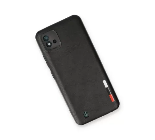 Realme C11 2021 Kılıf Loop Deri Silikon - Siyah