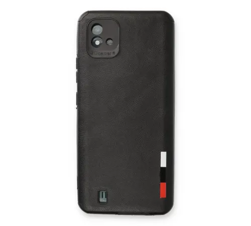 Realme C11 2021 Kılıf Loop Deri Silikon - Siyah