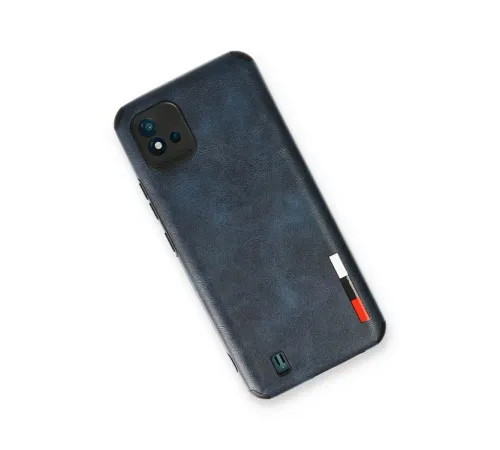 Realme C11 2021 Kılıf Loop Deri Silikon - Lacivert