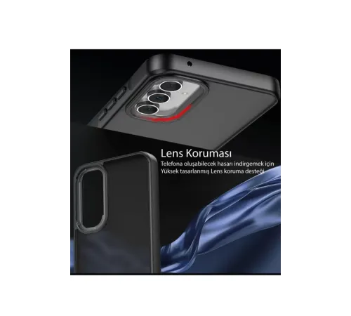 Samsung Galaxy A14 4G Kılıf Elegant Kapak - Derin Mor