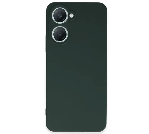 Vivo Y18 Kılıf First Silikon - Koyu Yeşil