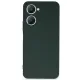 Vivo Y18 Kılıf First Silikon - Koyu Yeşil