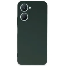 Vivo Y18 Kılıf First Silikon - Koyu Yeşil