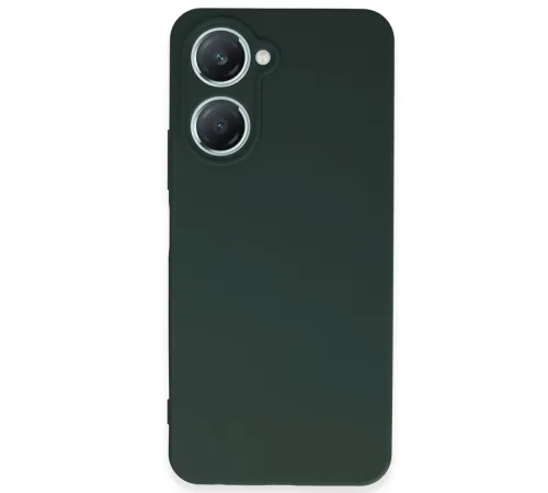 Vivo Y18 Kılıf First Silikon - Koyu Yeşil