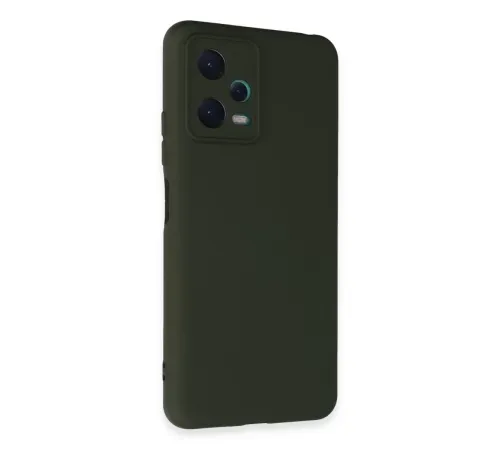 Xiaomi Redmi Note 12 5G Kılıf Nano içi Kadife Silikon - Koyu Yeşil