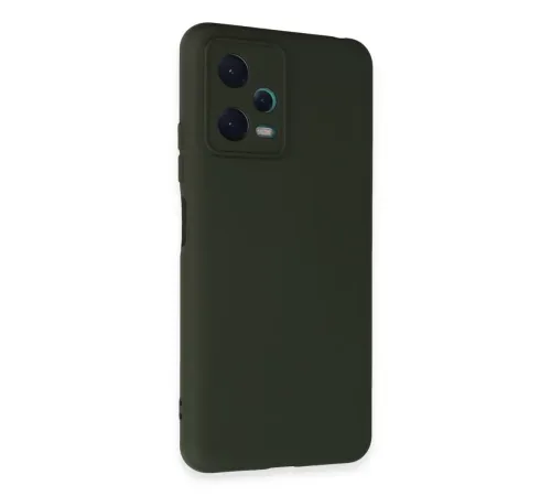 Xiaomi Redmi Note 12 5G Kılıf Nano içi Kadife Silikon - Koyu Yeşil