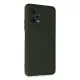 Xiaomi Redmi Note 12 5G Kılıf Nano içi Kadife Silikon - Koyu Yeşil