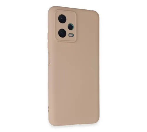 Xiaomi Redmi Note 12 5G Kılıf Nano içi Kadife Silikon - Pudra