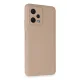 Xiaomi Redmi Note 12 5G Kılıf Nano içi Kadife Silikon - Pudra