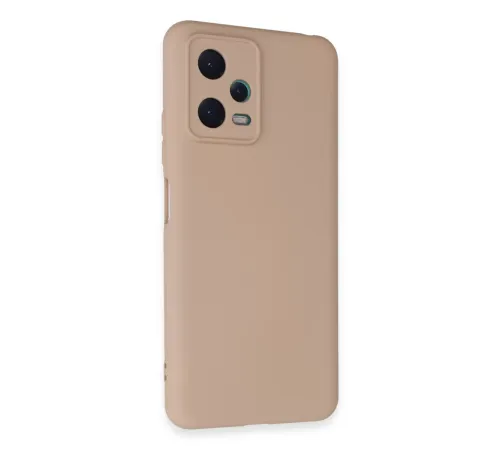 Xiaomi Redmi Note 12 5G Kılıf Nano içi Kadife Silikon - Pudra