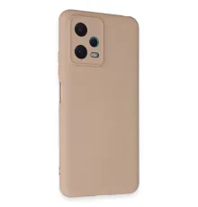 Xiaomi Redmi Note 12 5G Kılıf Nano içi Kadife Silikon - Pudra