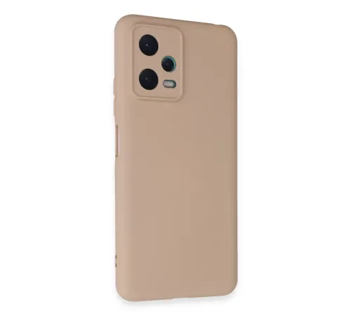 Xiaomi Redmi Note 12 5G Kılıf Nano içi Kadife Silikon - Pudra