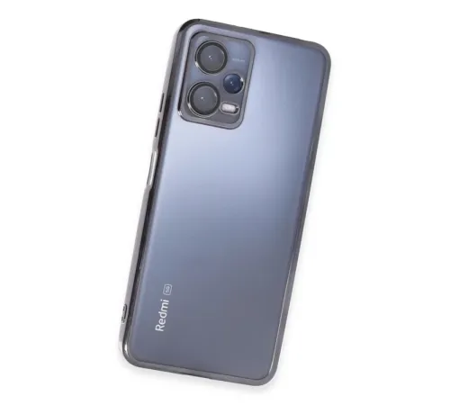 Xiaomi Redmi Note 12 5G Kılıf Lensli Silikon - Siyah
