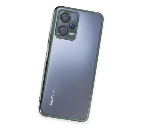 Xiaomi Redmi Note 12 5G Kılıf Lensli Silikon - Yeşil