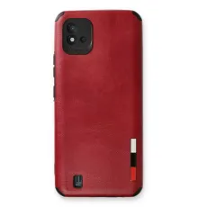 Realme C11 2021 Kılıf Loop Deri Silikon - Kırmızı