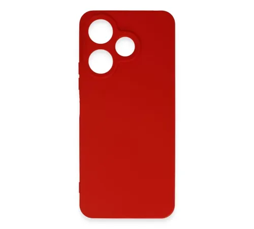 Xiaomi Redmi 13 4G Kılıf First Silikon - Kırmızı