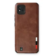 Realme C11 2021 Kılıf Loop Deri Silikon - Kahverengi