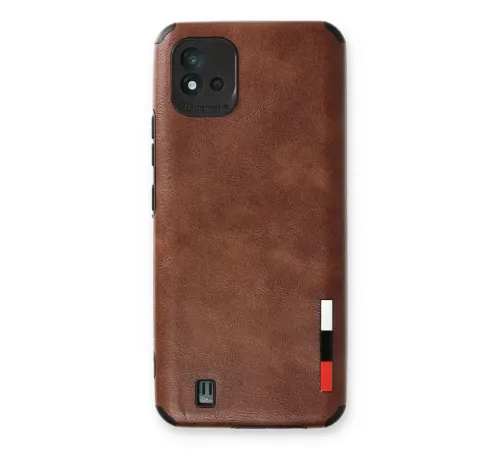Realme C11 2021 Kılıf Loop Deri Silikon - Kahverengi
