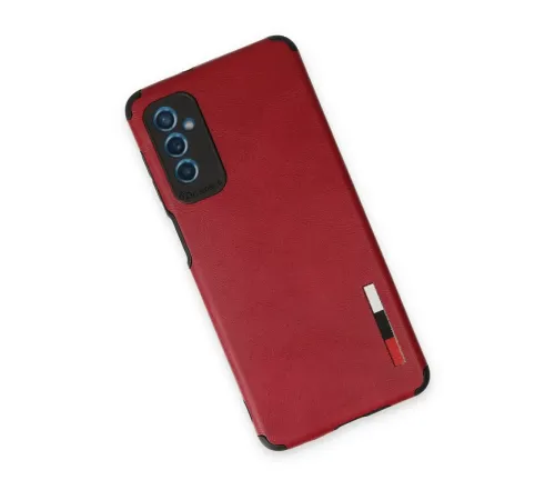 Samsung Galaxy M52 5G Kılıf Loop Deri Silikon - Kırmızı