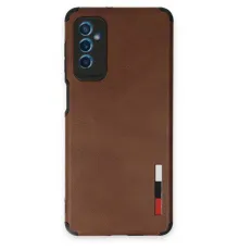 Samsung Galaxy M52 5G Kılıf Loop Deri Silikon - Kahverengi