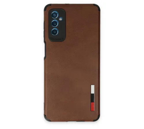 Samsung Galaxy M52 5G Kılıf Loop Deri Silikon - Kahverengi
