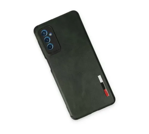 Samsung Galaxy M52 5G Kılıf Loop Deri Silikon - Yeşil