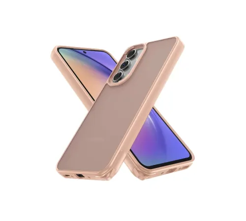 Samsung Galaxy A54 5G Kılıf Elegant Kapak - Pudra
