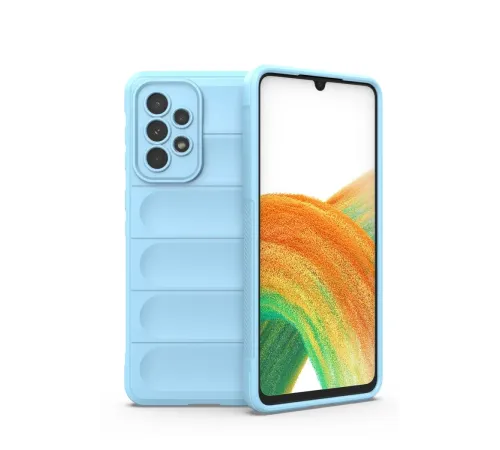 Samsung Galaxy A33 5G Kılıf Optimum Silikon - Sky Blue