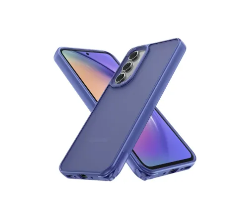Samsung Galaxy A05S Kılıf Elegant Kapak - Açık Mavi