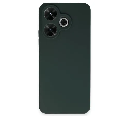 Xiaomi Redmi 13 4G Kılıf First Silikon - Koyu Yeşil
