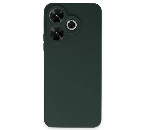 Xiaomi Redmi 13 4G Kılıf First Silikon - Koyu Yeşil