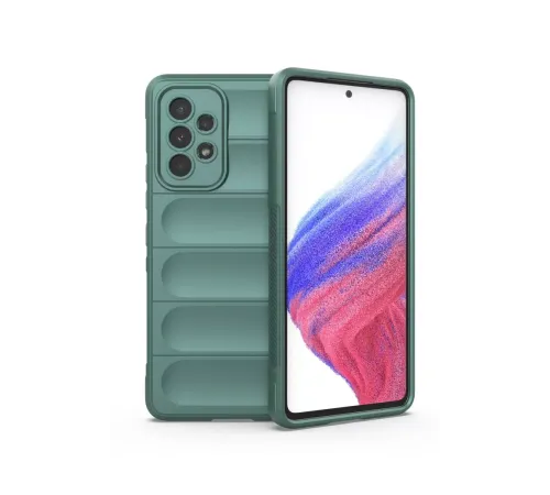 Samsung Galaxy A53 5G Kılıf Optimum Silikon - Koyu Yeşil